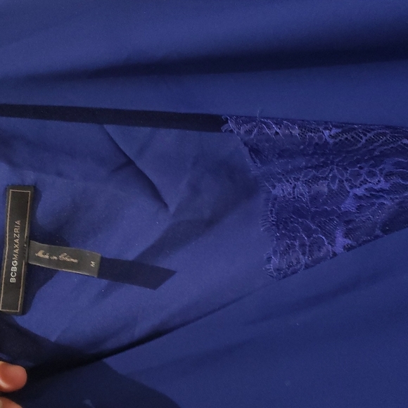 BCBGMAXAZRIA, Sleeveless Blue Dress, Size M - Picture 2 of 3